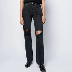 RE/DONE High Rise Loose Jeans (size 27)